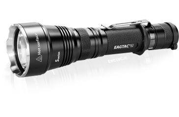 Image of Eagtac USB Rechargeable S25LR XHP35 HI 385 Meter Tactical Flashlight, Black, Medium, S25LRXHP35HI