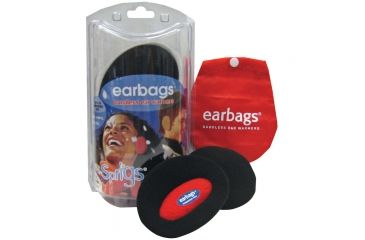 Image of Sprigs Earbags Fleece Plaid Blk/wt Sm 564303