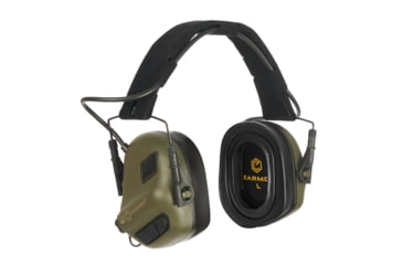 Image of Earmor Electronic Ear Muffs w/ Gel Earpads &amp; AUX Input, 22dB, Foliage Green, M31-FG PLUS