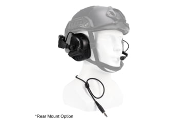 Image of Earmor ElectronicHeadset Communication w/ Gel Earpads &amp; Nexus TP-120 Cable, 22dB, Tactical Black, M32-BK PLUS