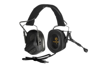 Image of Earmor ElectronicHeadset Communication w/ Gel Earpads &amp; Nexus TP-120 Cable, 22dB, Tactical Black, M32-BK PLUS