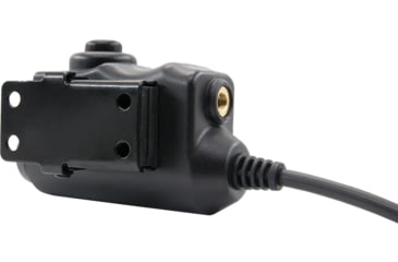 Image of Earmor Tactical PTT 3.5MM AUX Radio Application, Black, M51-AUX