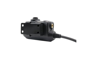 Image of Earmor Tactical PTT for MIL PRC Radio Applications, Tactical Black, M51-MIL