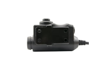 Image of Earmor Tactical PTT for MIL PRC Radio Applications, Tactical Black, M51-MIL