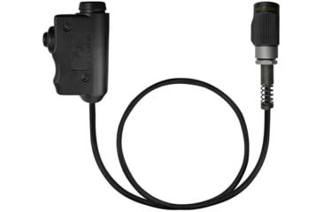 Image of Earmor Tactical PTT for MIL PRC Radio Applications, Tactical Black, M51-MIL