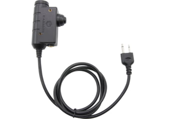 Image of Earmor Tactical PTT ICOM 2pin Radio Application, Black, M51-IC