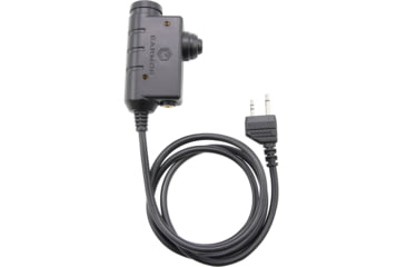 Image of Earmor Tactical PTT Midland 2pin Radio Application, Black, M51-MID