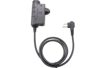 Image of Earmor Tactical PTT Moto 2 Pin Radio Application, Black, M51-MOTO2PIN