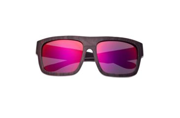 Image of Earth Hermosa Ebony Wood Sunglasses, Plum Stripe Wood, ESG097BB