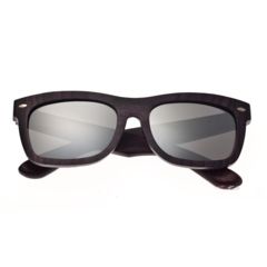 Image of Earth Portsmouth Bamboo Wood Sunglasses, Plum Stripe Wood ESG502BB