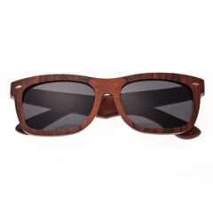 Image of Earth Portsmouth Bamboo Wood Sunglasses, Orange Stripe Wood ESG502OB