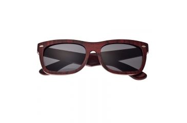 Image of Earth Portsmouth Bamboo Wood Sunglasses, Red Stripe Wood ESG502RB