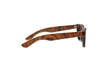 Image of Earth Portsmouth Bamboo Wood Sunglasses, Brown Stripe Wood ESG502WB