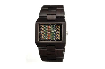 Image of Earth Rhizomes Series Wood Watch, Dark Brown ETHEW1206