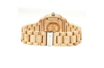 Image of Earth Wood Scaly Bracelet Watch w/Date, Khaki/Tan, One Size, ETHEW2101