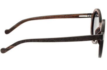 Image of Earth Wood Canary Polarized Sunglass, Ebony/Black, One Size, ESG040E