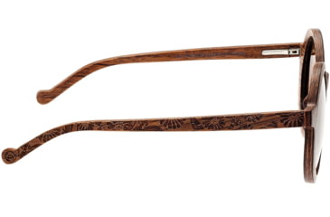 Image of Earth Wood Canary Polarized Sunglass, Red Rosewood/Brown, One Size, ESG040R