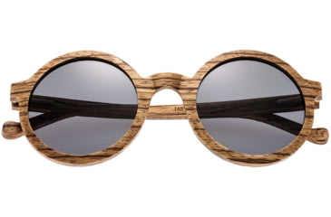 Image of Earth Wood Canary Polarized Sunglass, Zebrawood/Black, One Size, ESG040Z