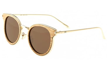 Image of Earth Wood Derawan Sunglasses, Walnut Frame, Brown Lens, Polarized, One Size, ESG029W