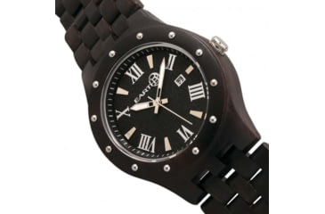 Image of Earth Wood Inyo Bracelet Watch w/Date, Dark Brown, One Size, ETHEW3202