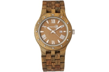 Image of Earth Wood Inyo Bracelet Watch w/Date, Olive, One Size, ETHEW3204