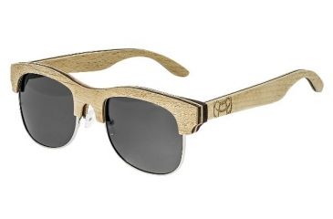 Image of Earth Dade Sunglasses, Bamboo Ebony Wood Frame, Brown Lens, ESG088BE
