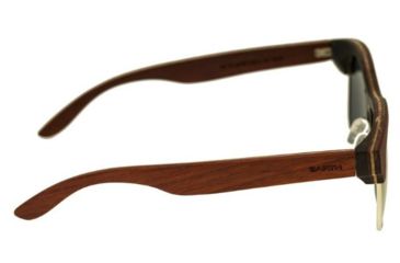Image of Earth Dade Sunglasses, Rosewood Bamboo Wood Frame, Brown Lens, ESG088RB