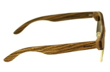 Image of Earth Dade Sunglasses, Zebra Rosewood Wood Frame, Brown Lens, ESG088ZR