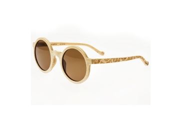 Image of Earth Wood Canary Polarized Sunglasses, Bamboo Frame, Brown Lens, Bamboo/Brown, One Size, ESG040B