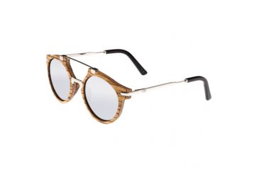 Image of Earth Petani Polarized Sunglasses, Zebra/Silver, One Size, ESG034ZW