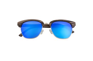 Image of Earth Sassel Polarized Sunglasses - Unisex, Swiss Walnut/Blue, One Size, ESG045WS