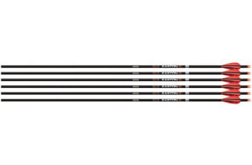 Image of Easton Arrow 6.5mm Match Grade 400 W/3 in AAE Hybrid Vanes, 6 Pk, Black/Orange/White, 901364