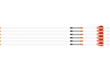 Image of Easton Arrow 6.5mm Whiteout 400 W/2'' Bully Vanes 6-pack