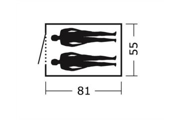 Image of Easy Camp Double Comet 200 Dome Tent, Light/Dark Blue, 5709388081605