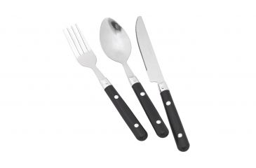 Image of Easy Camp Family Cutlery, Black/Silver 580034