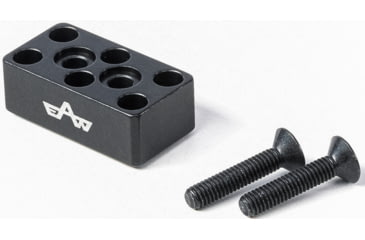 Image of EAW German Tactical Mount Elevation Block, Hole Distance 10mm, Angeled Mount, Height 10mm, Black, 60006