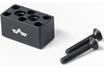 Image of EAW German Tactical Mount Elevation Block, Hole Distance 10mm, Angeled Mount, Height 15mm, Black, 60007