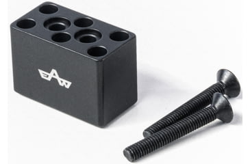 Image of EAW German Tactical Mount Elevation Block, Hole Distance 10mm, Angeled Mount, Height 20mm, Black, 60008