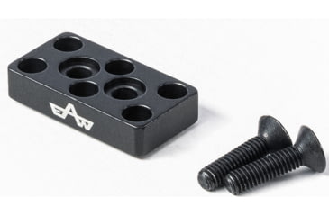 Image of EAW German Tactical Mount Elevation Block, Hole Distance 10mm, Angeled Mount, Height 6mm, Black, 60005