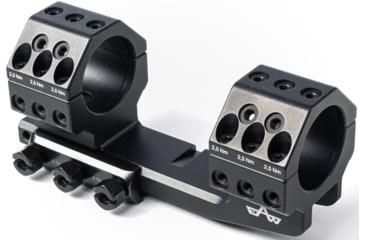 Image of EAW German Tactical Mount Extended Fixed Blockmount, Tube Diameter 30mm, Height 23mm, Extension 70mm, Screw, Black, 62007