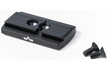 Image of EAW German Tactical Mount Red Dot Adaptor, Aimpoint Acro, Hole Distance 10mm, Angeled Mount, Height 8mm, Black, 60019