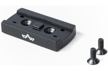 Image of EAW German Tactical Mount Red Dot Adaptor, Aimpoint Micro, Hole Distance 20mm, Top Mount, Height 6mm, Black, 60018