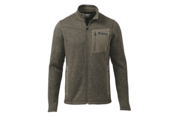 Image of KUIU Base Camp Full Zip Sweater - Mens, Ash, 3XL, Adult, Male, 7477992751262