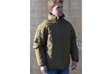 Image of Eberlestock Fortress Jacket, Cold Wx Waterproof w/ G-Loft Fill, Military Green, 2XL EHIG2J
