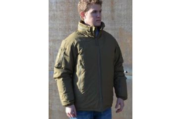 Image of Eberlestock Fortress Jacket, Cold Wx Waterproof w/ G-Loft Fill, Military Green, Large EHIGLJ