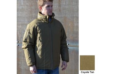 Image of Eberlestock Fortress Jacket, Cold Wx Waterproof w/ G-Loft Fill, Coyote Tan, Medium EHIGMC