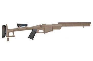 Image of Eberlestock Stealth Chassis 700 LA, Folding Stock, Slick Forestock w/ AI-Type 5 Round Magazine, Dry Earth M1BSSE
