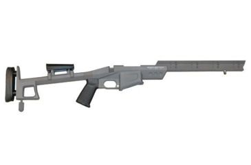 Image of Eberlestock Stealth Chassis 700 LA, Folding Stock, Slick Forestock w/ AI-Type 5 Round Magazine, Urban Gray M1BSSY