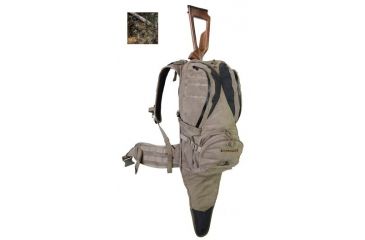 Image of EBERLESTOCK X1A2 Hunting Backpack w/Backscabbard and Ripcord Bowtether,Timber Veil, HIDE OPEN TIMBER VEIL, X1A2HT