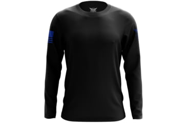 Image of We the People Holsters Basic - Black + Blue Long Sleeve Shirt 0FBA9839, 6590862065762
